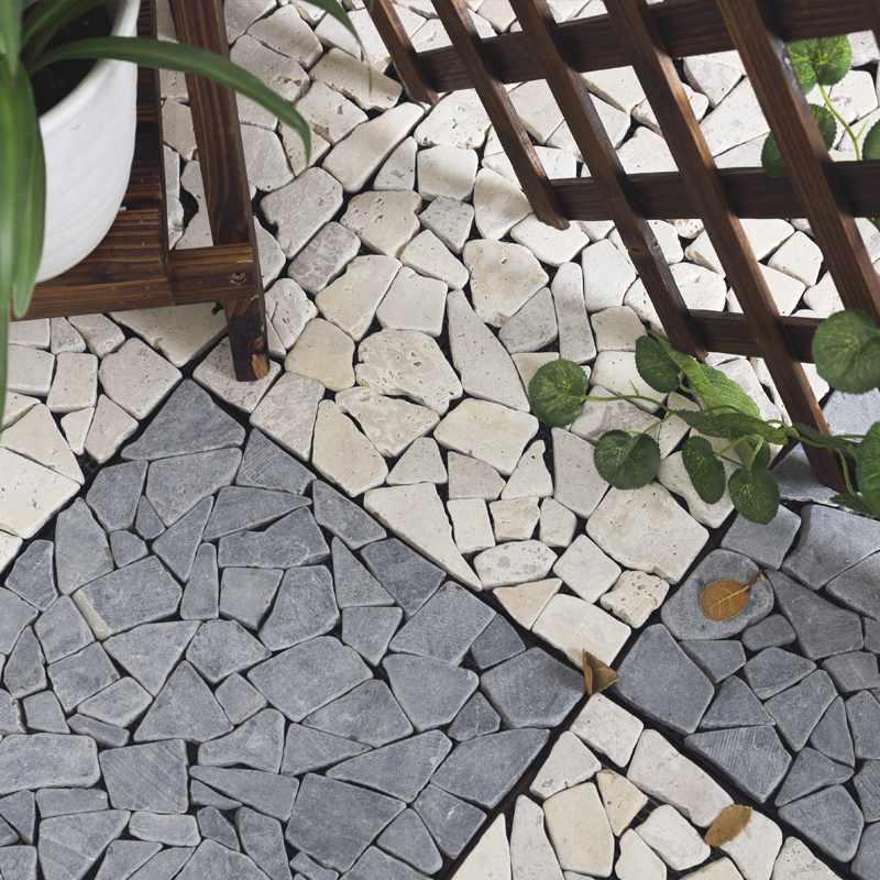 Front porch DIY natural stone tiles TTLNP-GY-YL