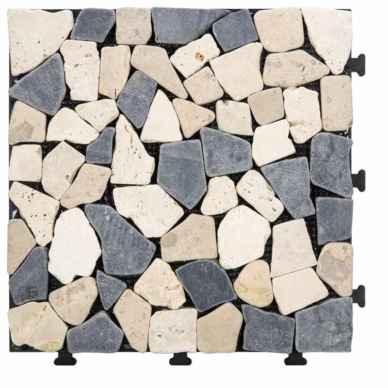 JIABANG Front porch DIY natural stone tiles TTLNP-GY-YL Travertine Deck Tile image61