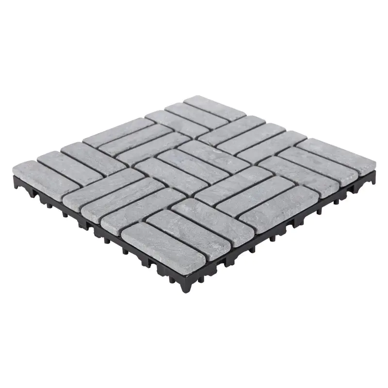 Easy install decking tile 30cm for playground TTS27P-GY