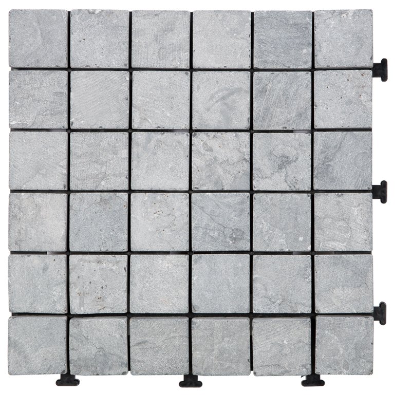 JIABANG Grey color travertine stone deck flooring for garden path TTS36P-GY Travertine Deck Tile image58