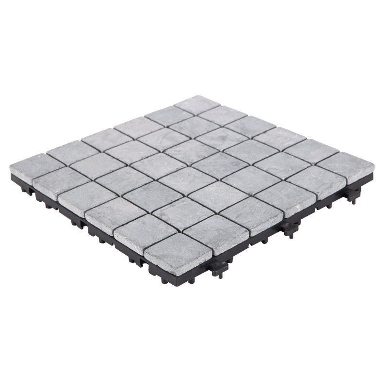 JIABANG Grey color travertine stone deck flooring for garden path TTS36P-GY Travertine Deck Tile image58