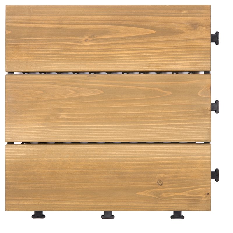 JIABANG DIY tiles interlocking solid wood flooring for balcony S3P3030PH Fir Wood Deck Tile image55