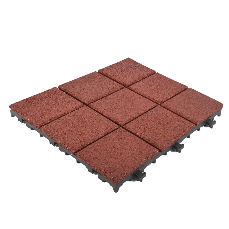 JIABANG Interlocking Outdoor gymnastics rubber decking tile XJ-SBR-RD004 SBR Rubber Deck Tile image47