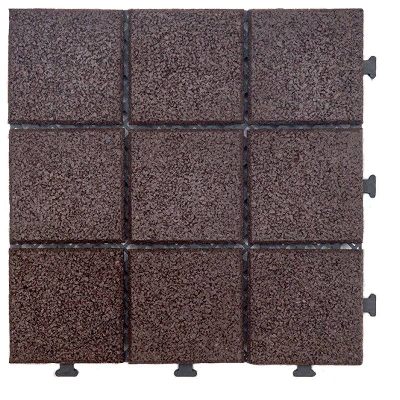 JIABANG Exterior Floor rubber interlock floor XJ-SBR-DBR004 SBR Rubber Deck Tile image45