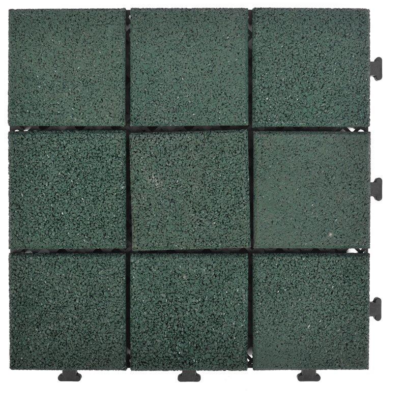 factory direct snap together rubber deck tiles XJ-SBR-GN004
