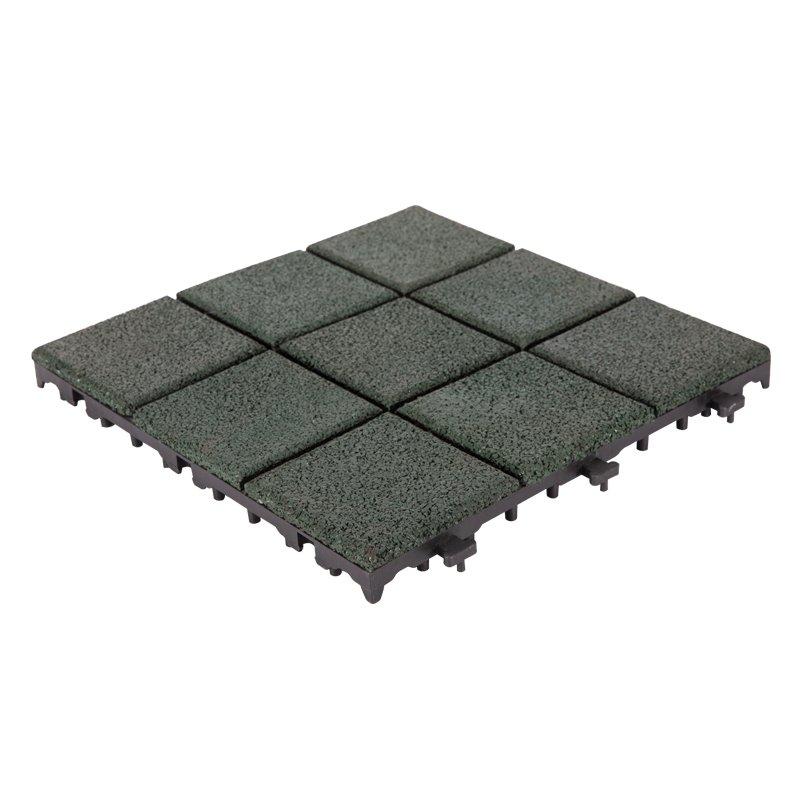 factory direct snap together rubber deck tiles XJ-SBR-GN004