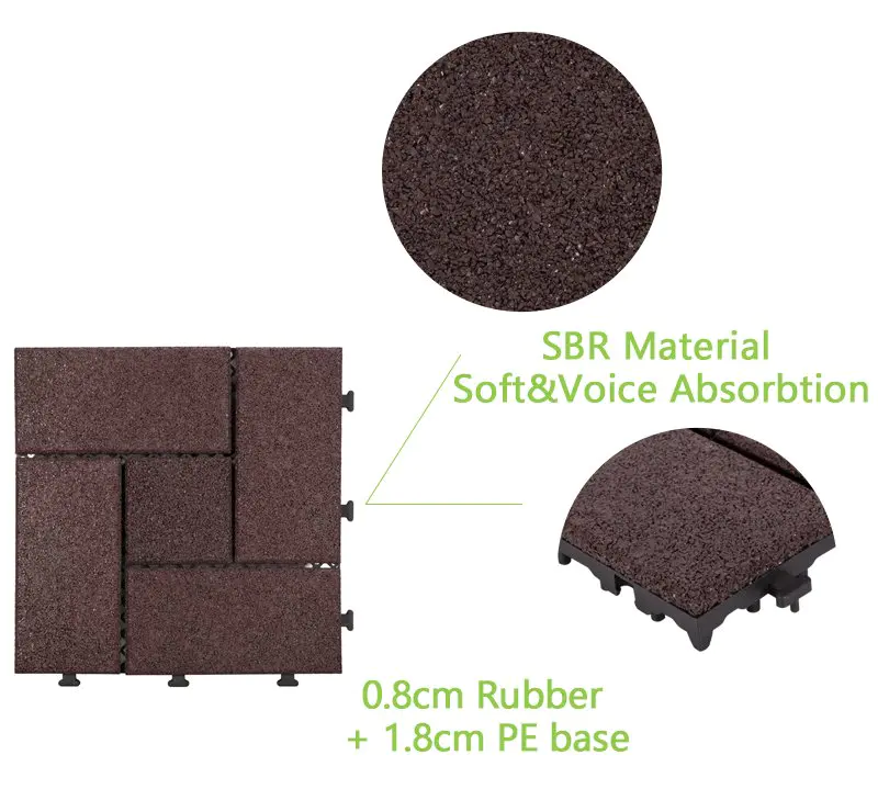 Hot rubber mat tiles sport JIABANG Brand