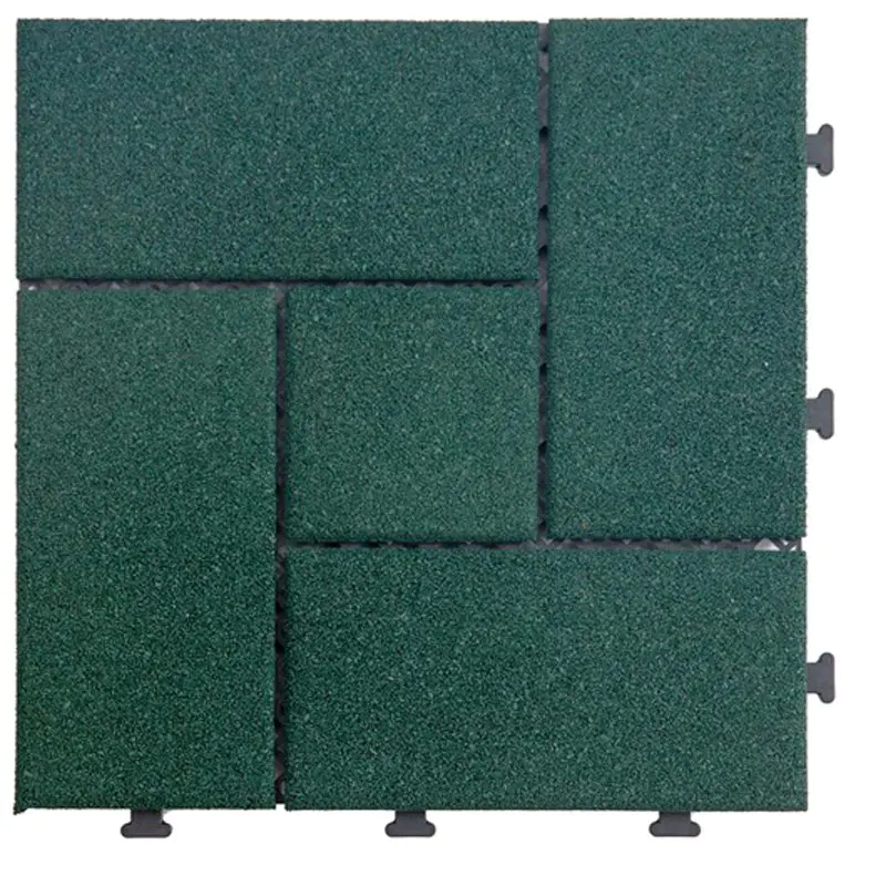 Outside Flooring sport court rubber tile XJ-SBR-GN003