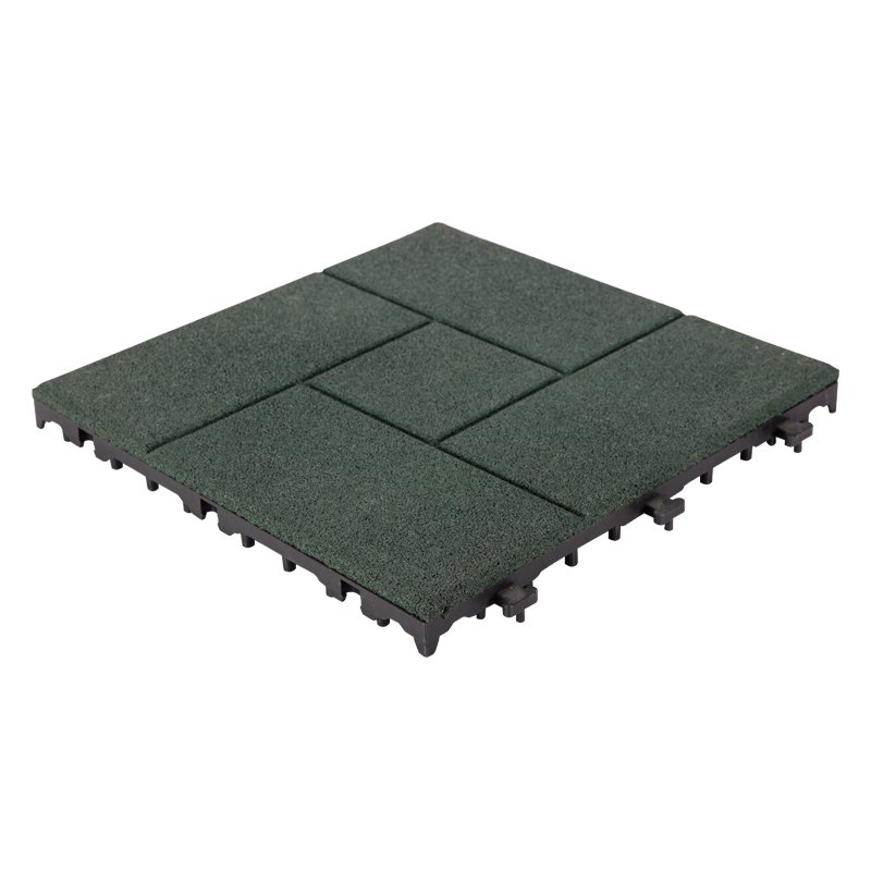 JIABANG Outside Flooring sport court rubber tile XJ-SBR-GN003 SBR Rubber Deck Tile image36