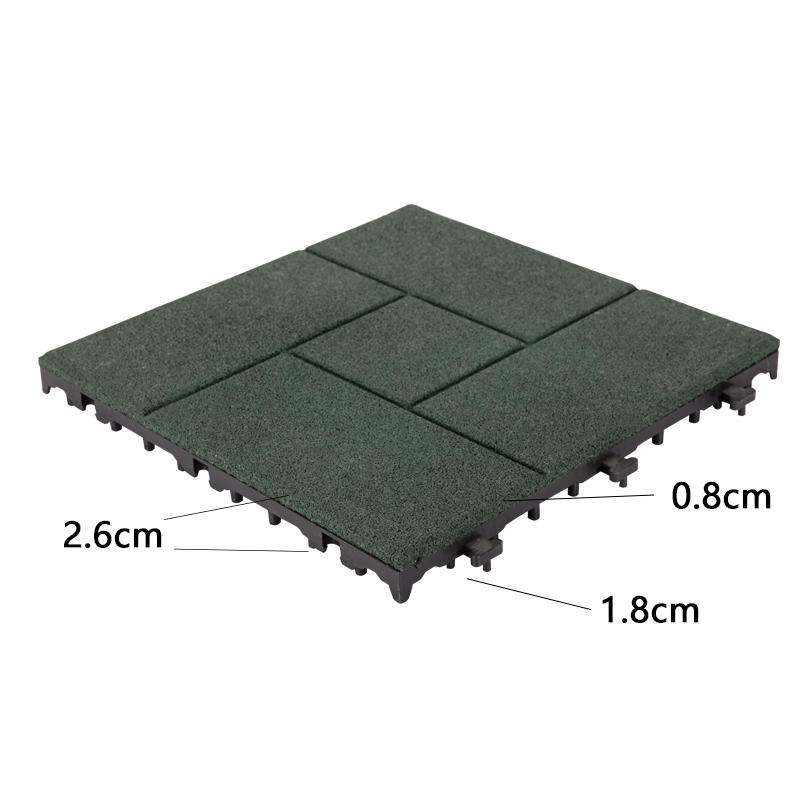 Wholesale square interlocking rubber mats JIABANG Brand