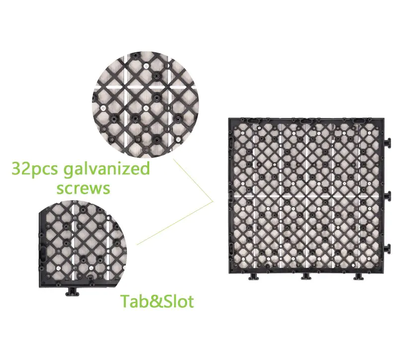 lightweight tile path JIABANG Brand pvc deck tiles manufacture