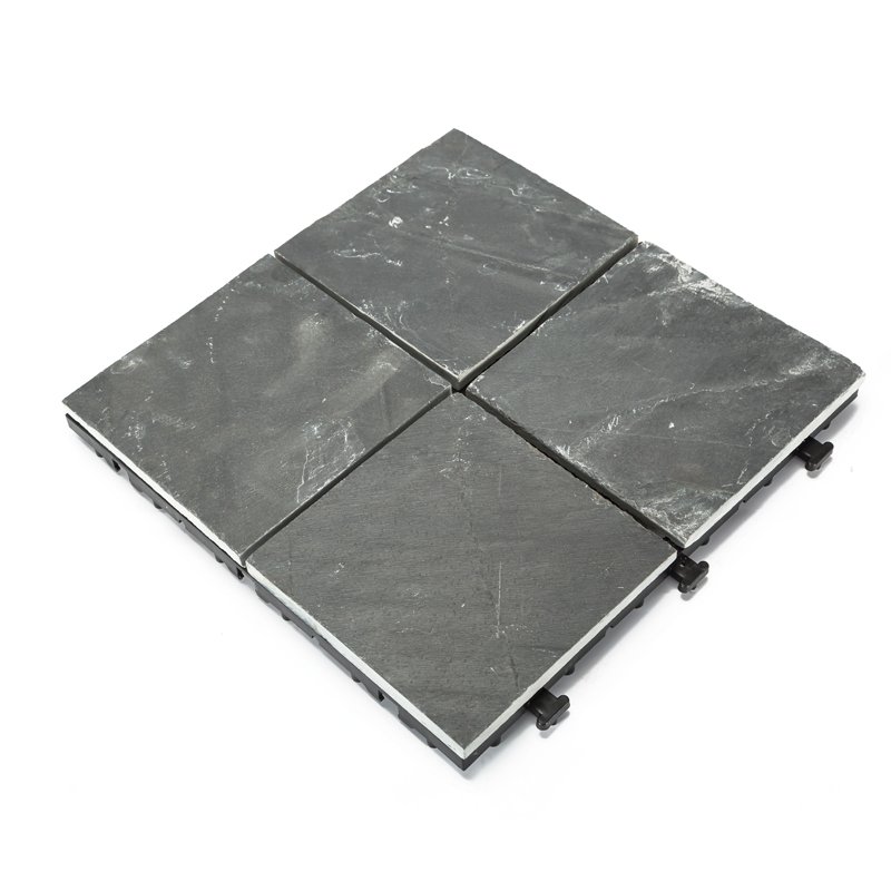 JIABANG DIY real stones slate interlocking floors for patio JBT002 Slate Deck Tiles image29