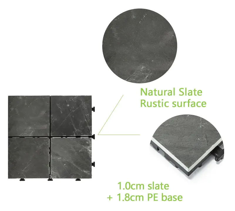 outdoor stone deck tiles outdoor slip real JIABANG Brand