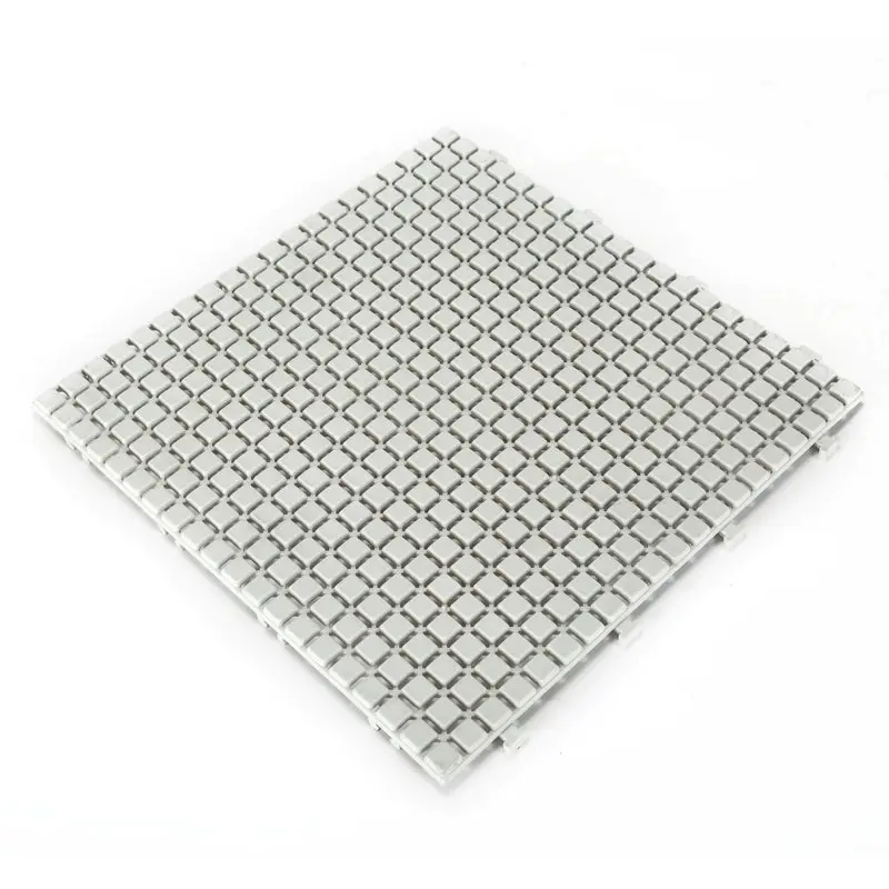 Non slip bathroom flooring plastic mat JBPL3030N cream