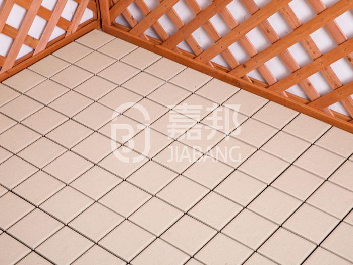 White color wpc composite decking tile for outdoor floor SM-4P-A WH-12