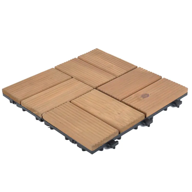 Garden decking fir wooden floor tiles  S8P3030BC