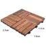 acacia tile flooring solid acacia deck flooring JIABANG Brand acacia deck tile