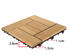 JIABANG Brand deck floor patio square wooden decking tiles