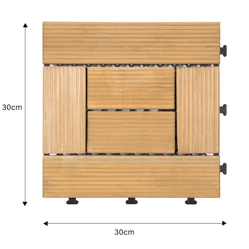 square wooden decking tiles fir JIABANG Brand interlocking wood deck tiles