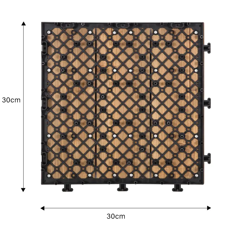 30x60cm size interlocking JIABANG Brand square wooden decking tiles manufacture