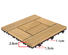 natural deck solid floors square wooden decking tiles JIABANG Brand