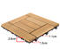 adjustable long garden square wooden decking tiles JIABANG manufacture