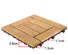 adjustable long garden square wooden decking tiles JIABANG manufacture