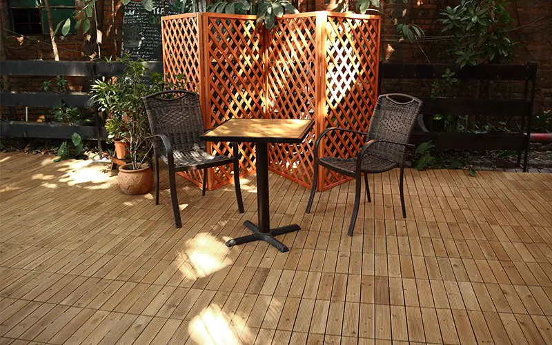 square wooden decking tiles floors adjustable solid JIABANG Brand company