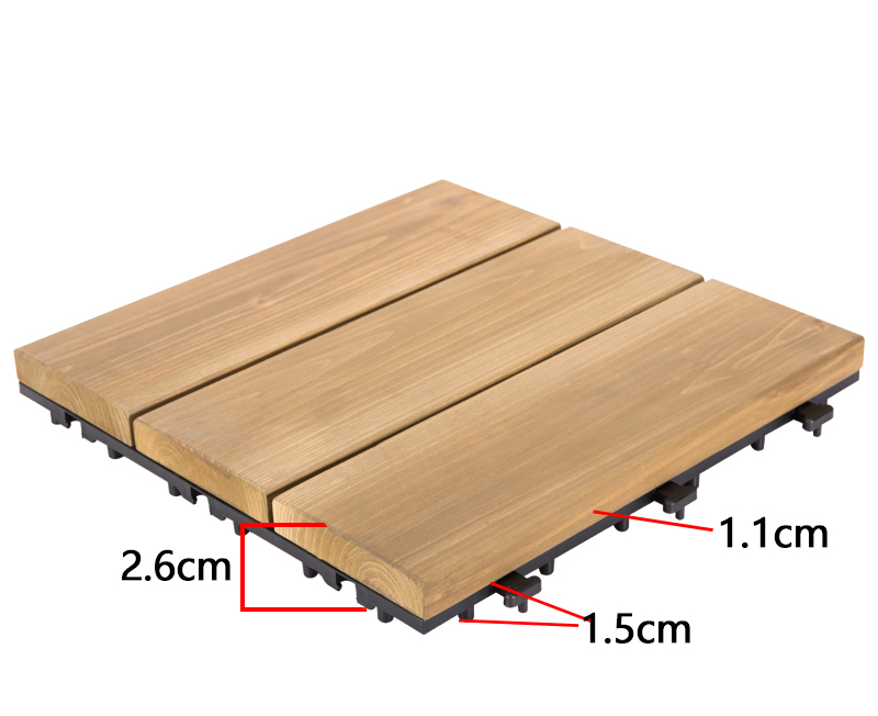 JIABANG refinishing square wooden decking tiles flooring wood wooden floor-3
