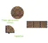 JIABANG Brand garden adjustable square wooden decking tiles wooden