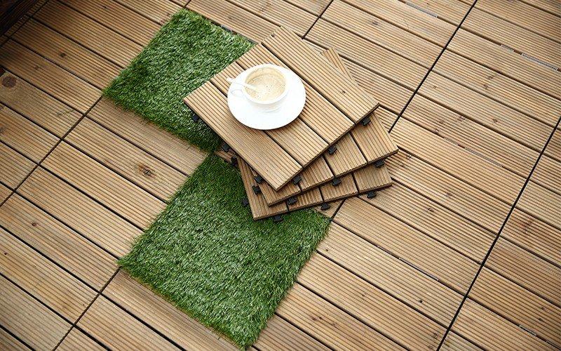 Wholesale flooring square wooden decking tiles 30x60cm JIABANG Brand