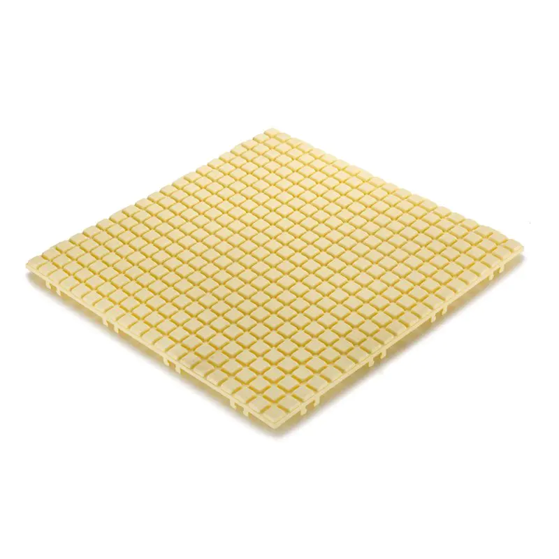 Non slip bathroom flooring plastic mat JBPL3030N yellow