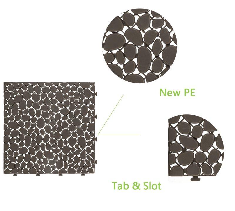 hot-sale plastic interlocking patio tiles non-slip for customization