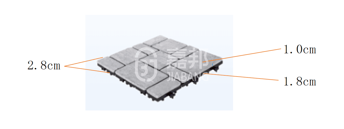 Hot travertine deck tiles together JIABANG Brand