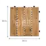 adjustable interlocking wood deck tiles flooring wood for balcony