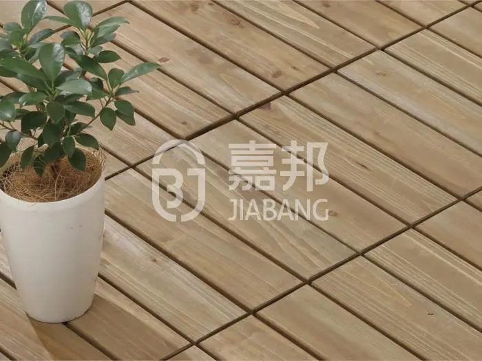 JIABANG refinishing square wooden decking tiles flooring wood for garden