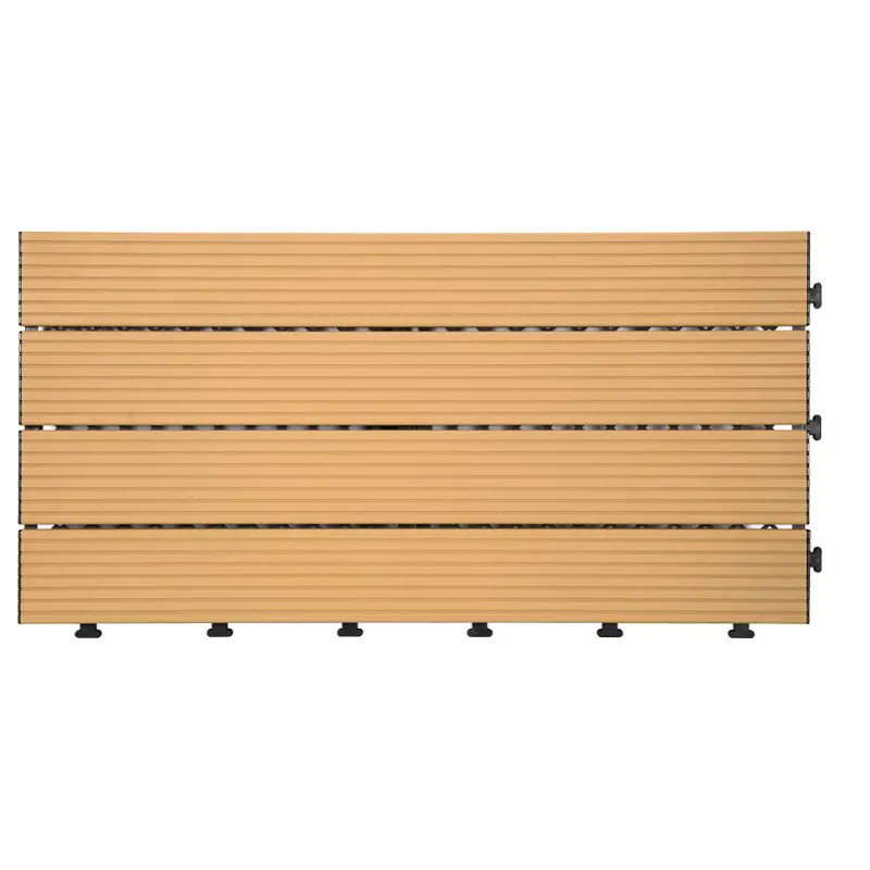 Outdoor metal aluminum deck tiles AL4P3060 brown