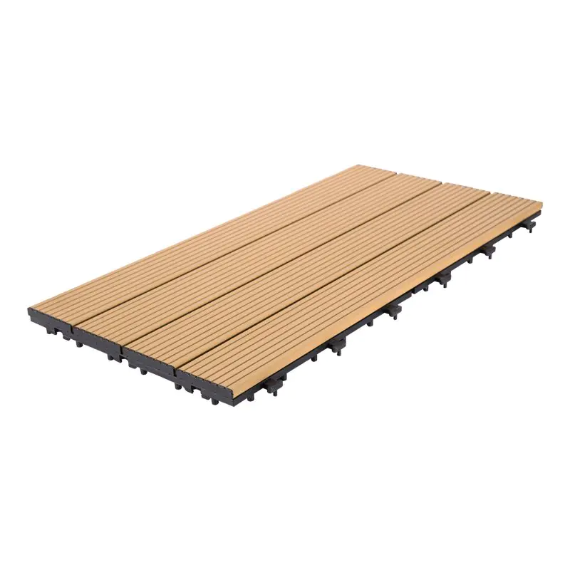 Outdoor metal aluminum deck tiles AL4P3060 brown