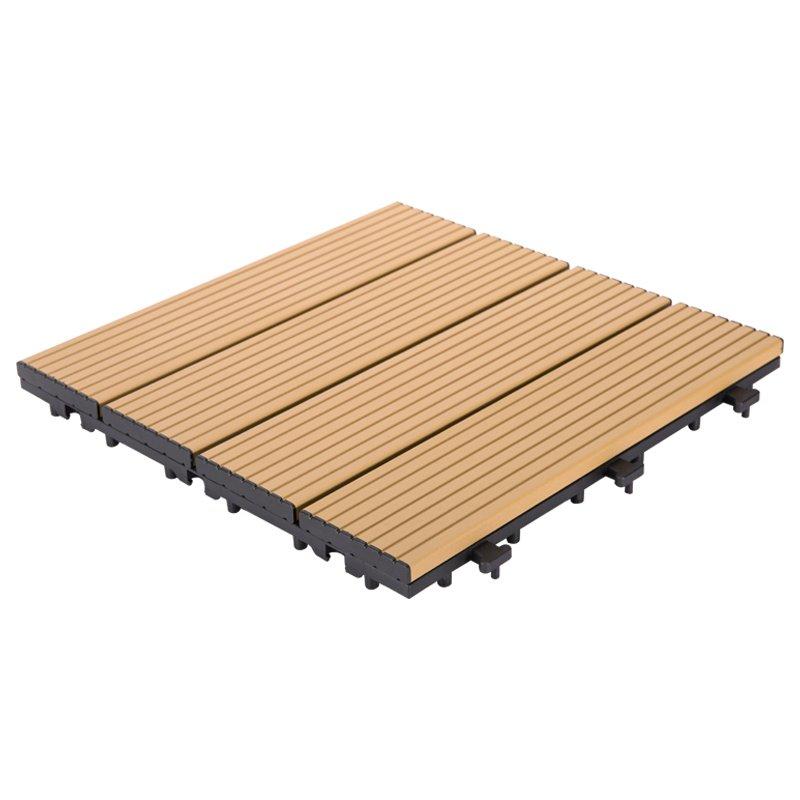 Outdoor metal aluminum deck tiles AL4P3030 brown