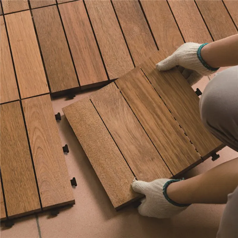 how to install decking tile