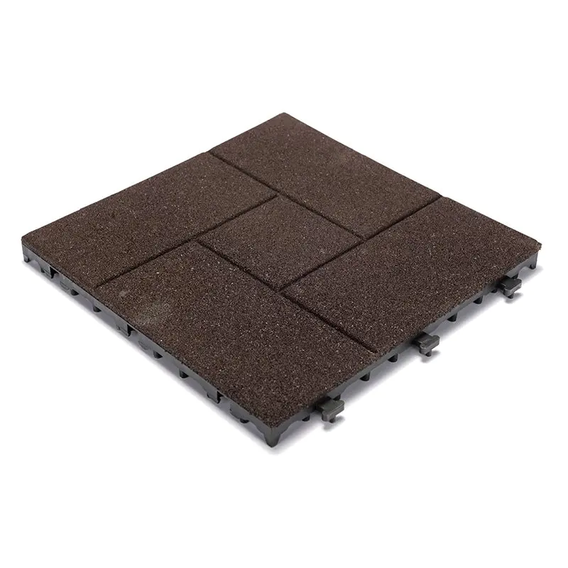 2018 soft rubber gym flooring deck tiles XJ-SBR-DBR002
