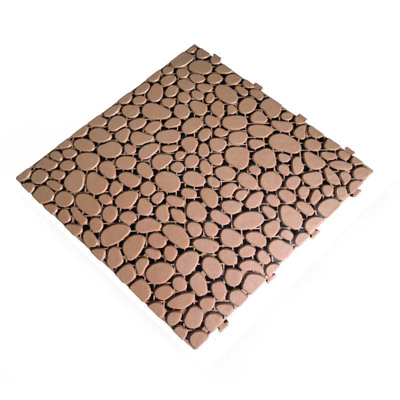 Non slip bathroom flooring plastic mat JBPL303PB sand
