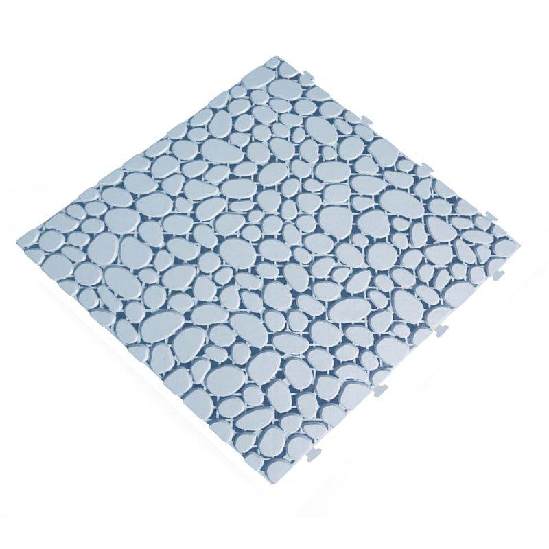 Non slip bathroom flooring plastic mat JBPL303PB off white