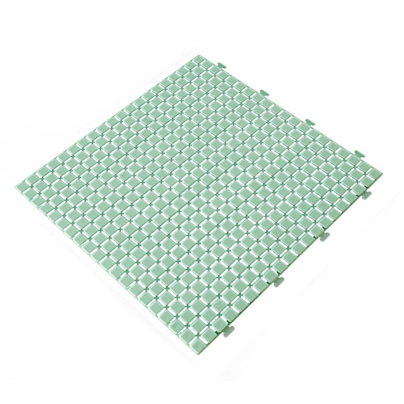 Non slip bathroom flooring plastic mat JBPL3030N green