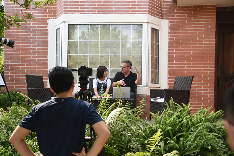 Jiabang shoot the decking tile’s Video