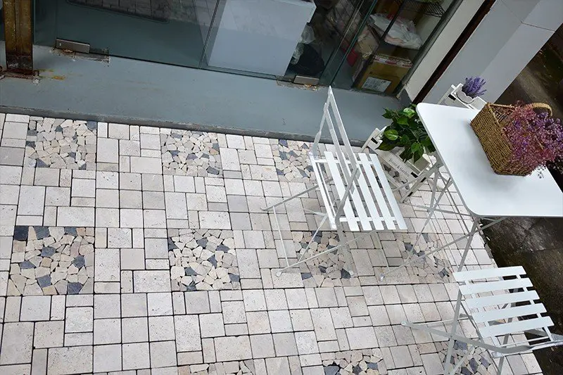 JIABANG limestone travertine marble tile at discount for playground