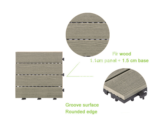 light-weight composite deck tiles outdoor durable-4