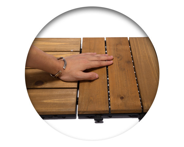 JIABANG balcony wood deck tiles gazebo low maintenance-17