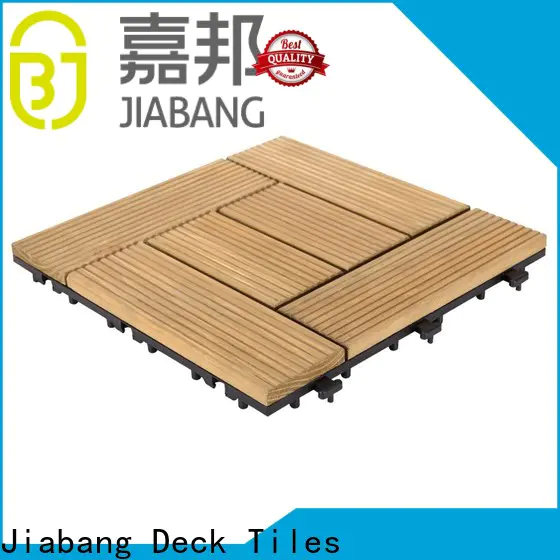 adjustable interlocking wood deck tiles outdoor flooring for balcony