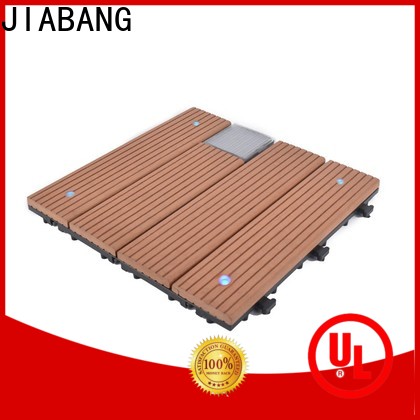 JIABANG wpc solar light tiles decorative garden lamp